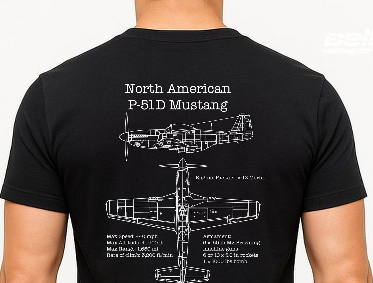 Camiseta Premium P-51 Mustang A5