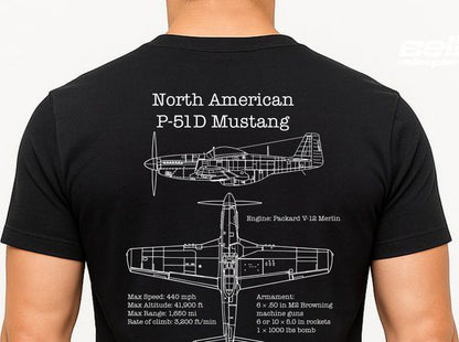 Camiseta Premium P-51 Mustang A7
